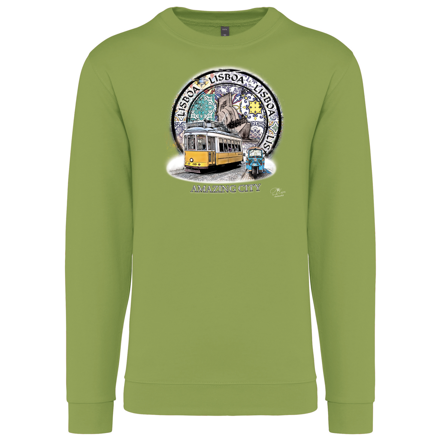 Sweatshirt Kariban sem Capuz Amazing City Lisboa