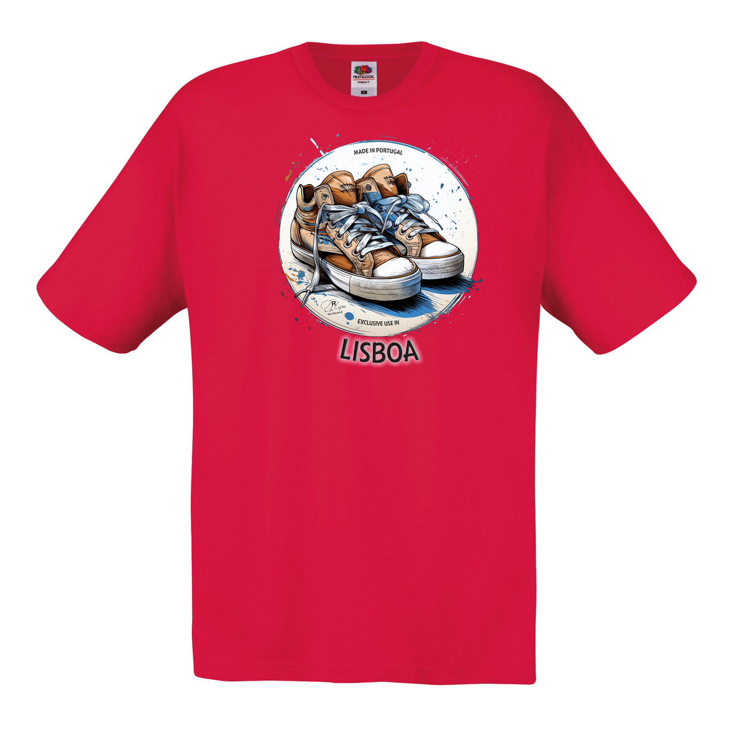 T-shirt Fruit of the Loom, Original 145g, Exclusive Lisboa
