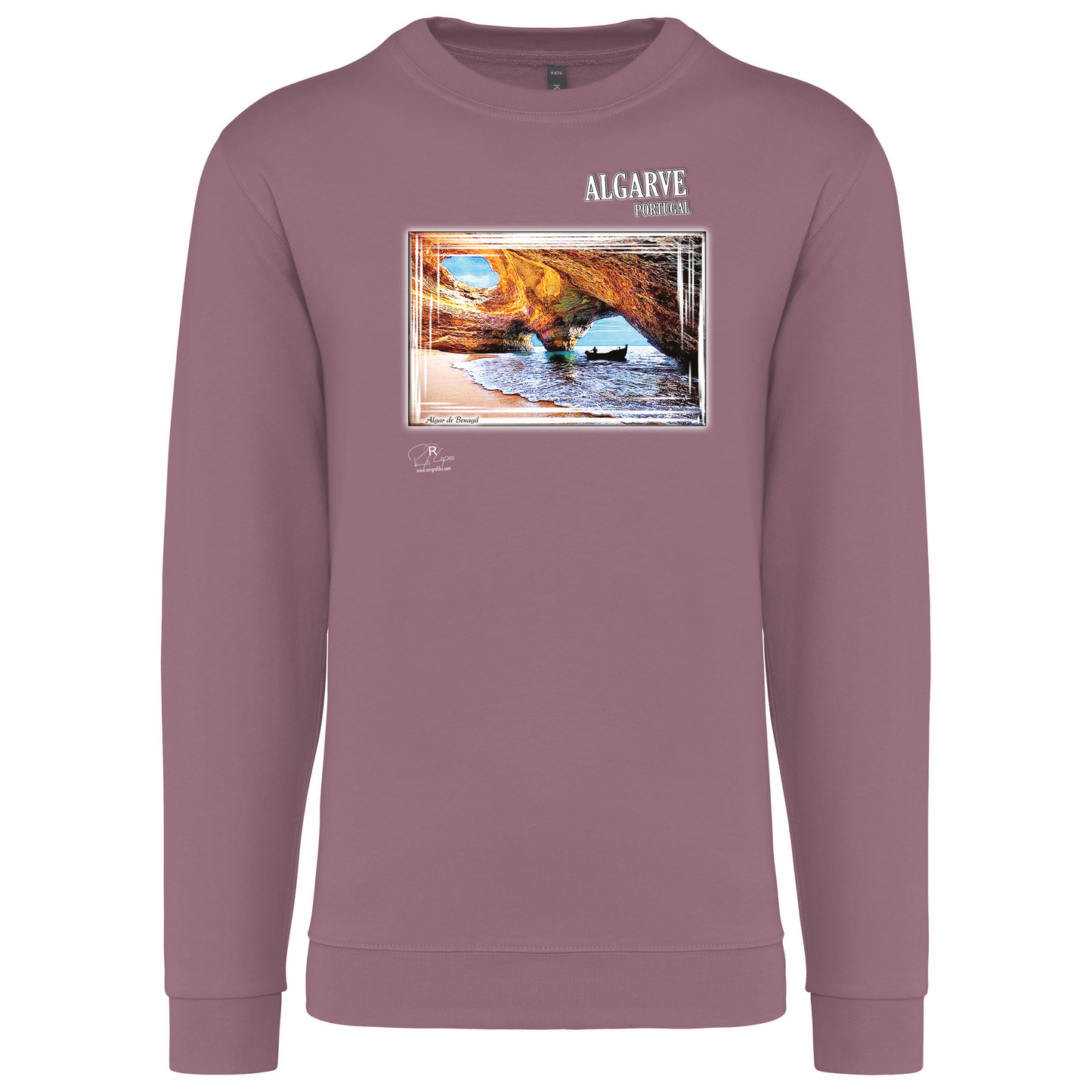 Sweatshirt Kariban sem Capuz Algar de Benagil
