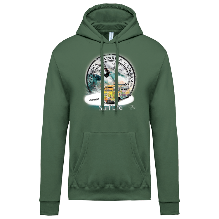 Sweatshirt Kariban com Capuz Surf Life Caparica