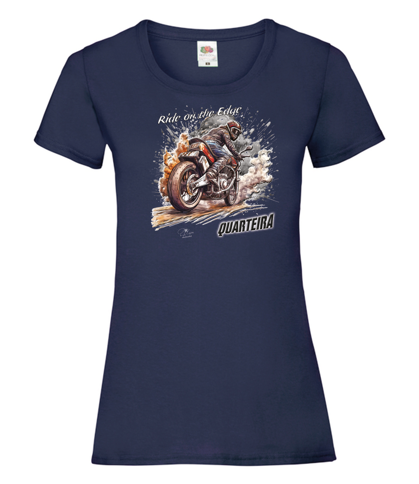 T-shirt Senhora Ride on the Edge Quarteira