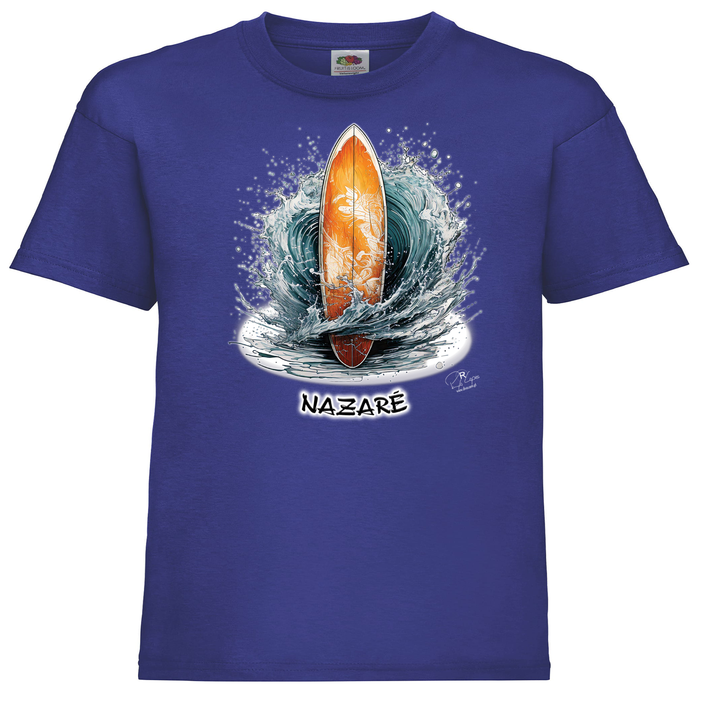 T-shirt Fruit of the Loom Kids Prancha Nazaré