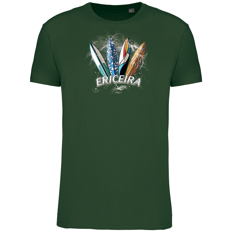 T-Shirt Algodão Biológico Surfboards Ericeira