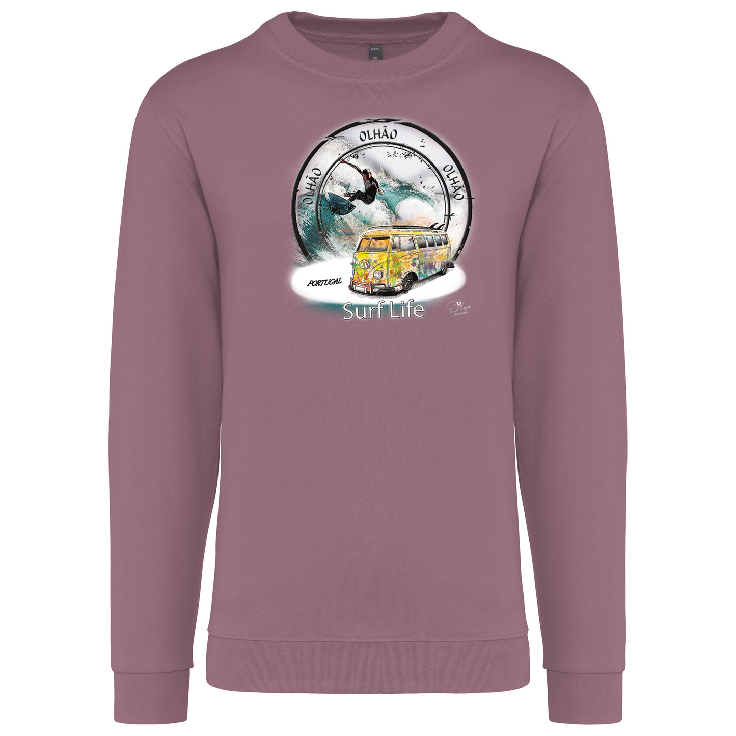Sweatshirt Kariban sem Capuz Surf Life Olhão