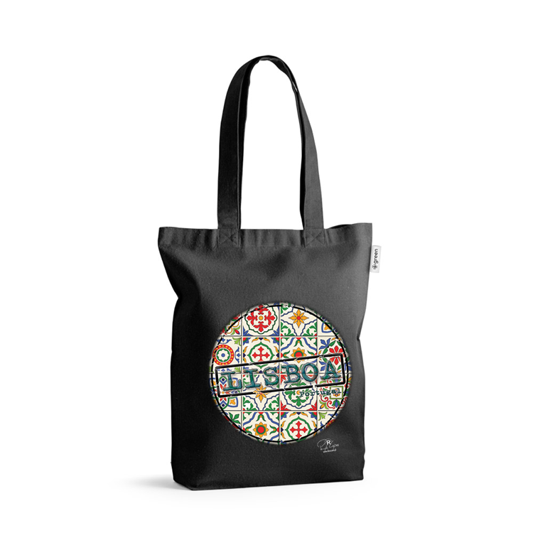 Sacos de Algodão Ecológico 220g Pin Lisboa