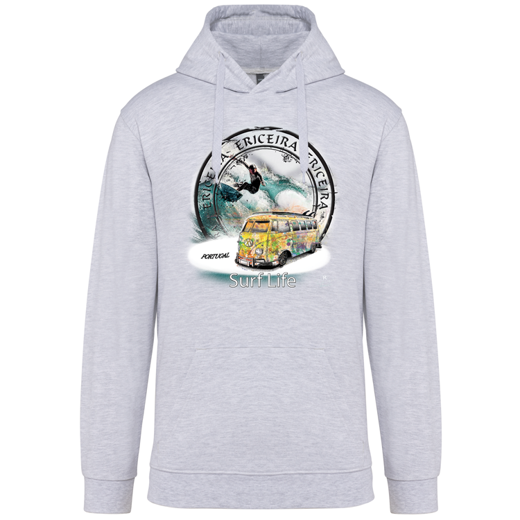 Sweatshirt Kariban com Capuz Surf Life Ericeira