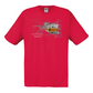 T-shirt Fruit of the Loom, Original 145g, Carmo