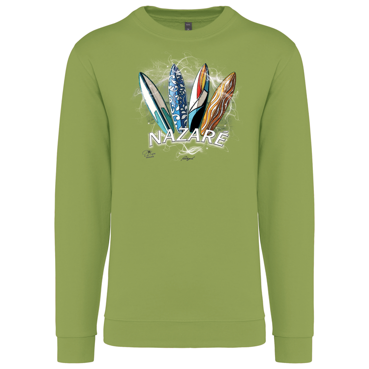 Sweatshirt Kariban sem Capuz Surfboards Nazaré