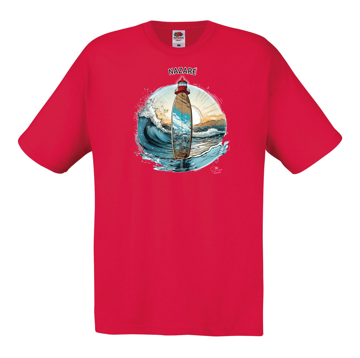 T-shirt Fruit of the Loom, Original 145g, Sol Nazaré