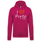 Sweatshirt Kariban com Capuz I Love Porto
