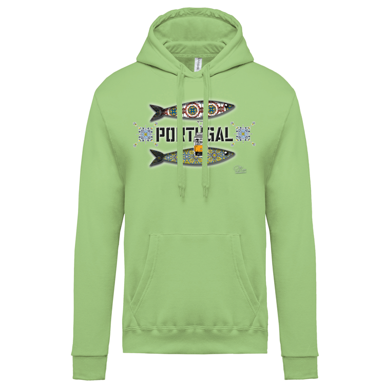 Sweatshirt Kariban com Capuz Duas Sardinhas Coimbra
