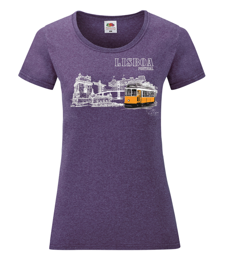 T-shirt Senhora Monumentos Lisboa