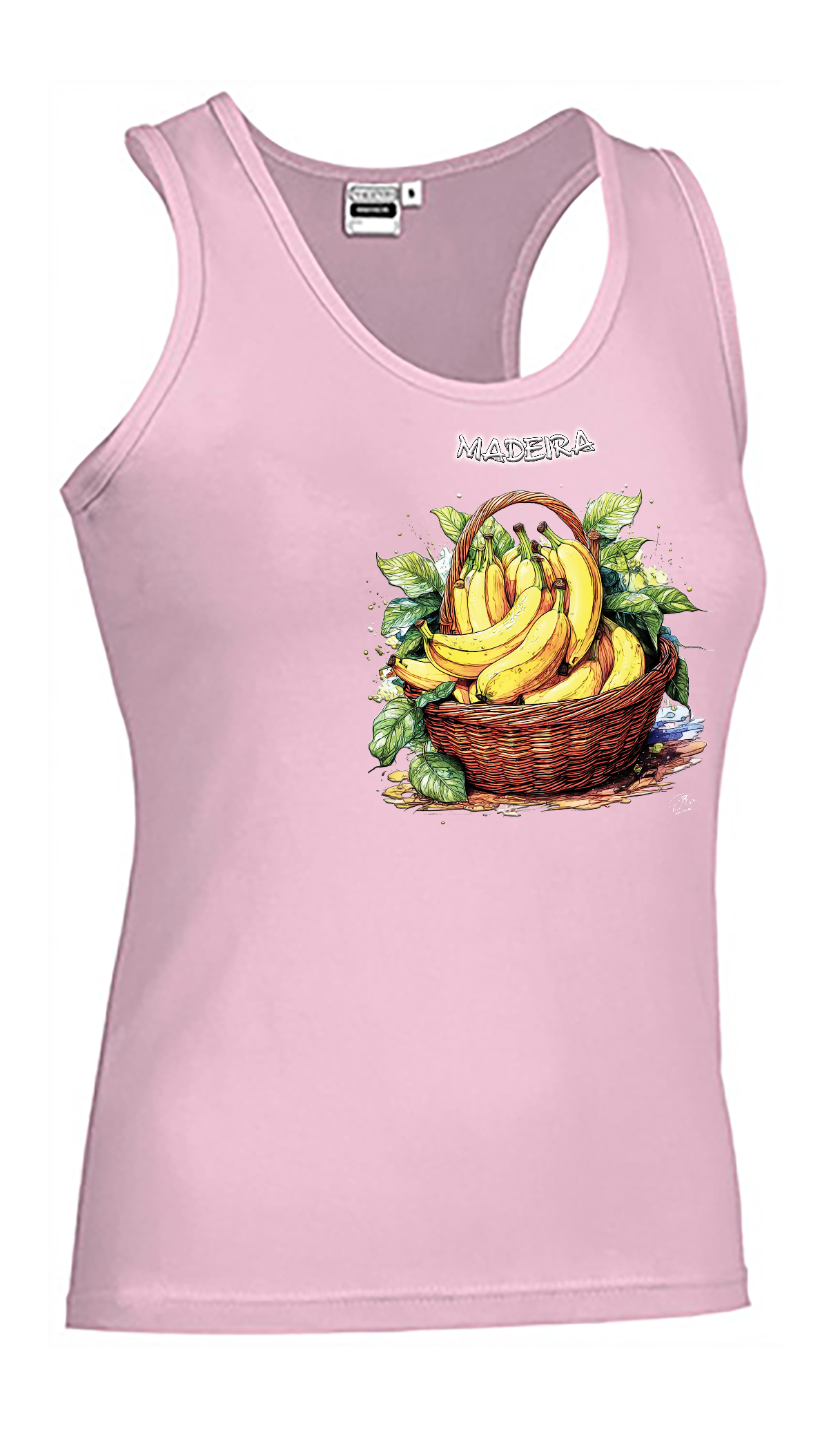 T-shirt Alças Senhora Cesto Bananas