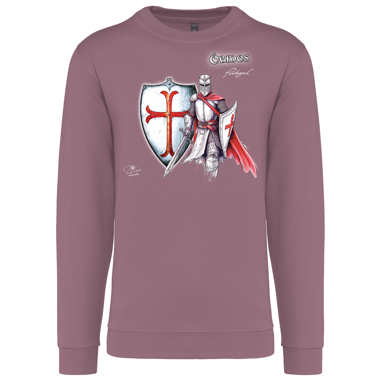 Sweatshirt Kariban sem Capuz Templário Óbidos