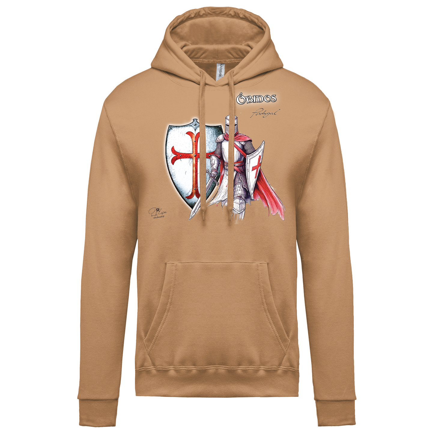 Sweatshirt Kariban com Capuz Templário Óbidos