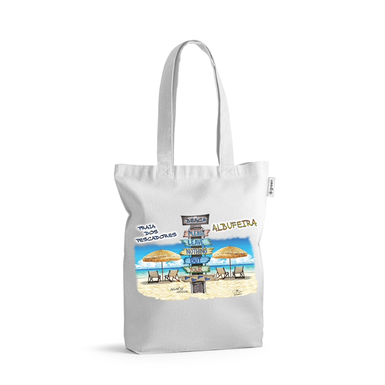 Sacos de Algodão Ecológico 220g Pegadas Albufeira