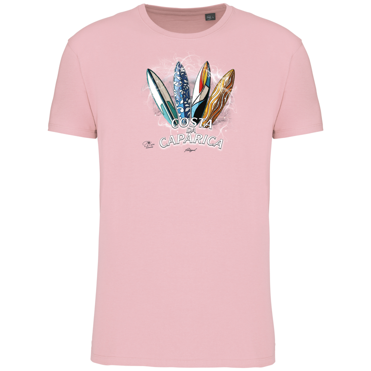 T-Shirt Algodão Biológico Surfboards Costa da Caparica