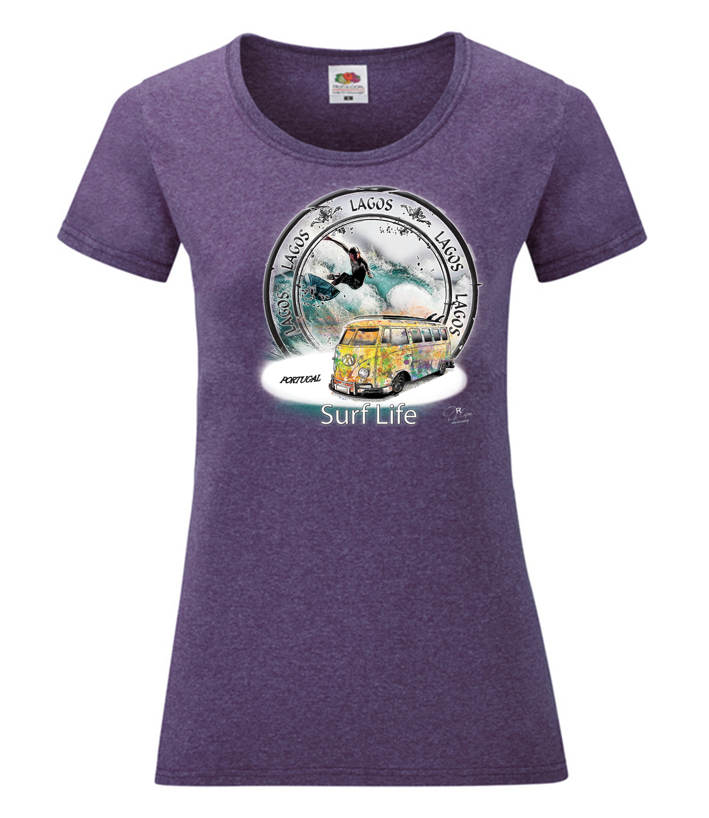 T-shirt Senhora Surf Life Lagos