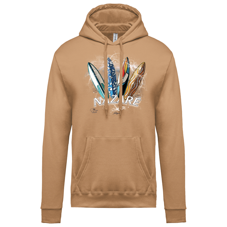 Sweatshirt Kariban com Capuz Surfboards Nazaré