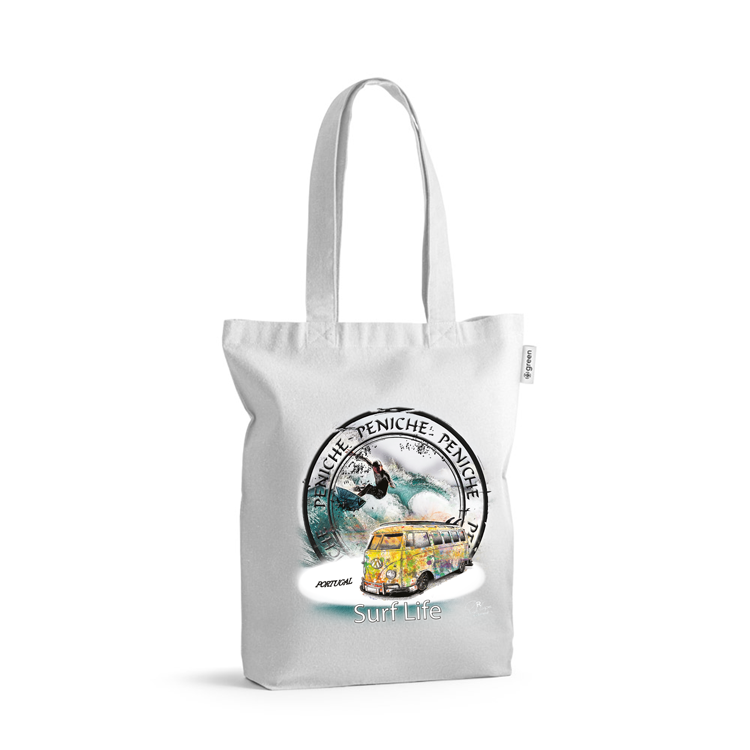 Sacos de Algodão Ecológico 220g Surf Life Peniche