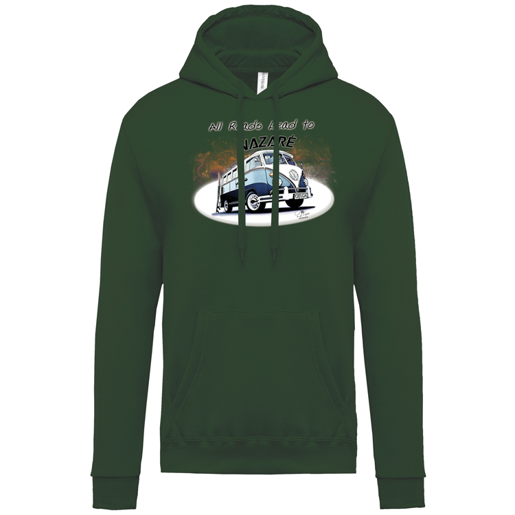 Sweatshirt Kariban com Capuz All Roads Lead to Nazaré