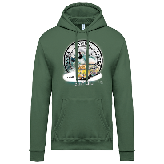 Sweatshirt Kariban com Capuz Surf Life Tavira