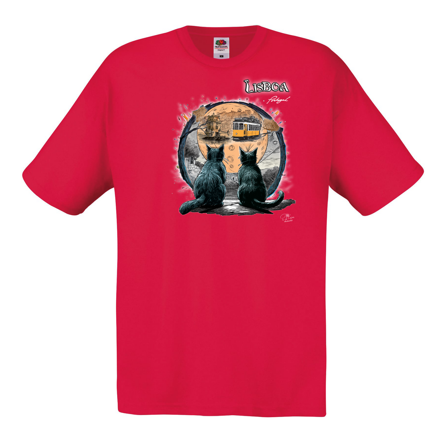 T-shirt Fruit of the Loom, Original 145g, Luar Lisboa