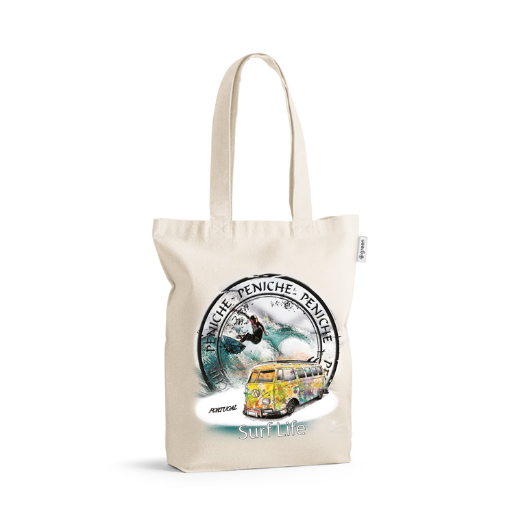 Saco de Algodão Crú 220g Surf Life Peniche