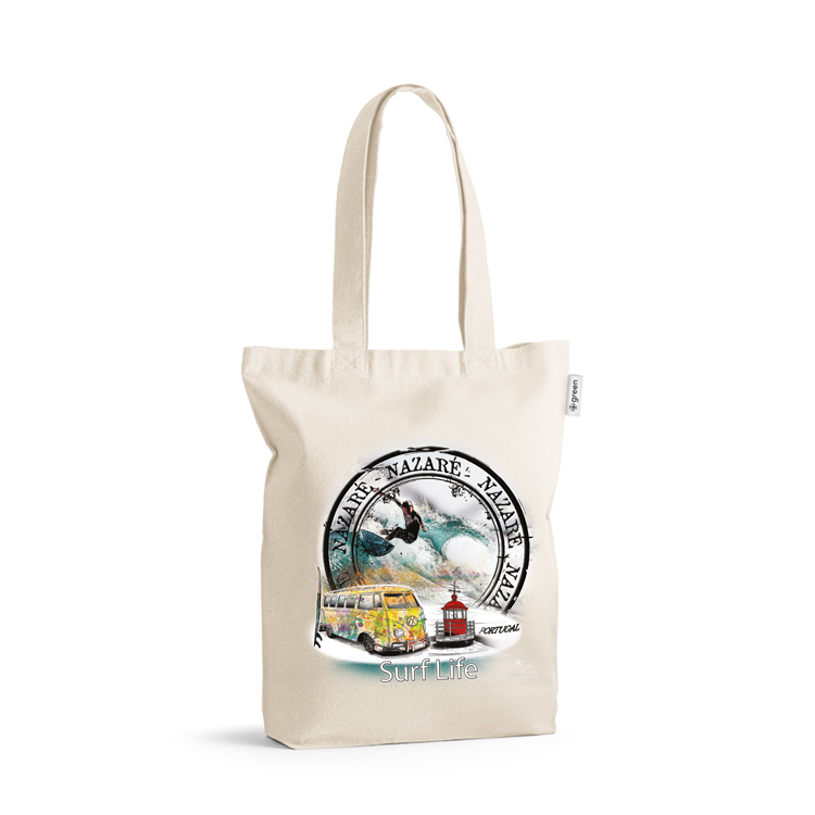 Saco de Algodão Crú 220g Surf Life Nazaré