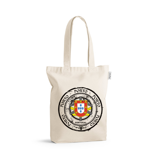 Saco de Algodão Crú 220g Selo Escudo Porto