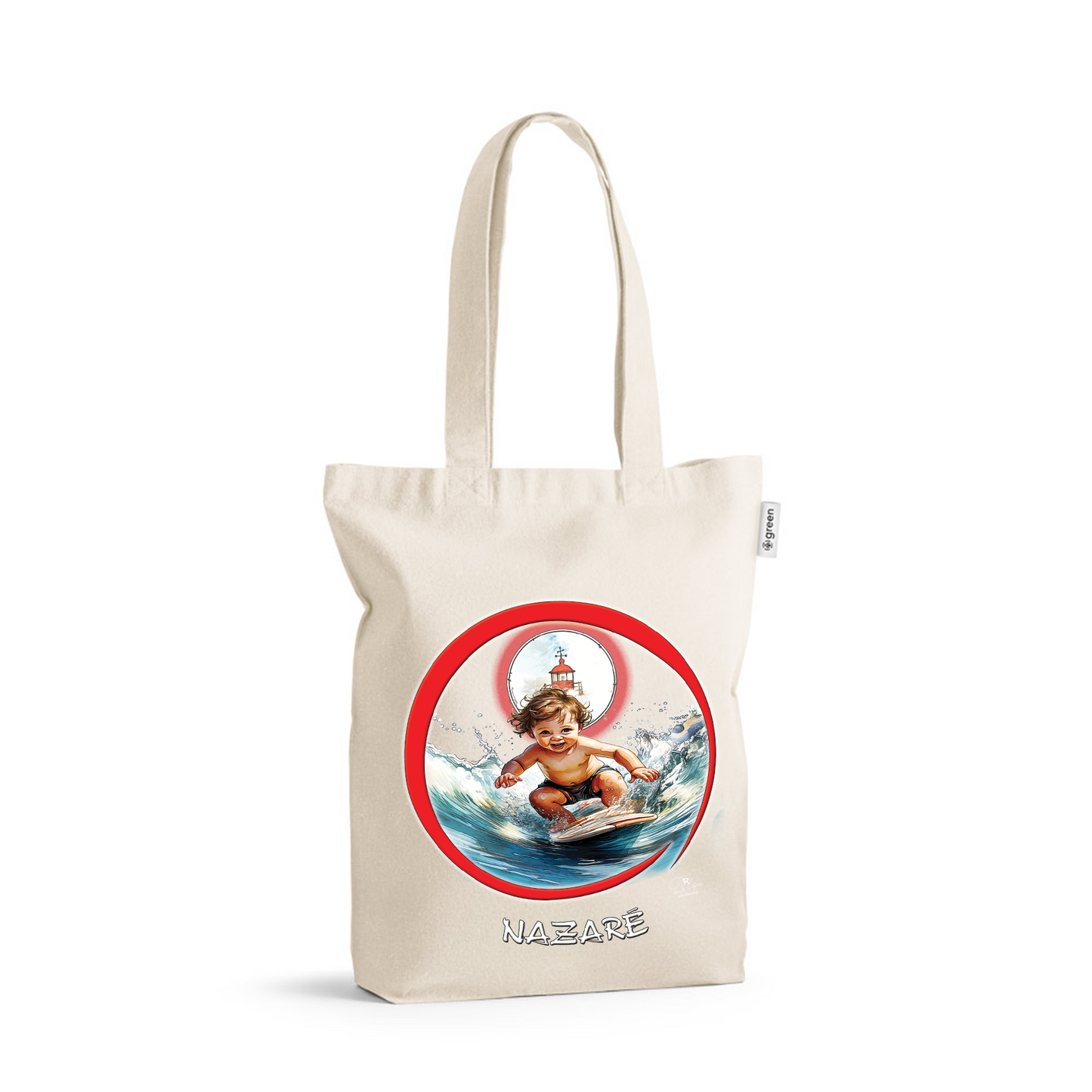 Saco de Algodão Crú 220g Baby Surfer Nazaré