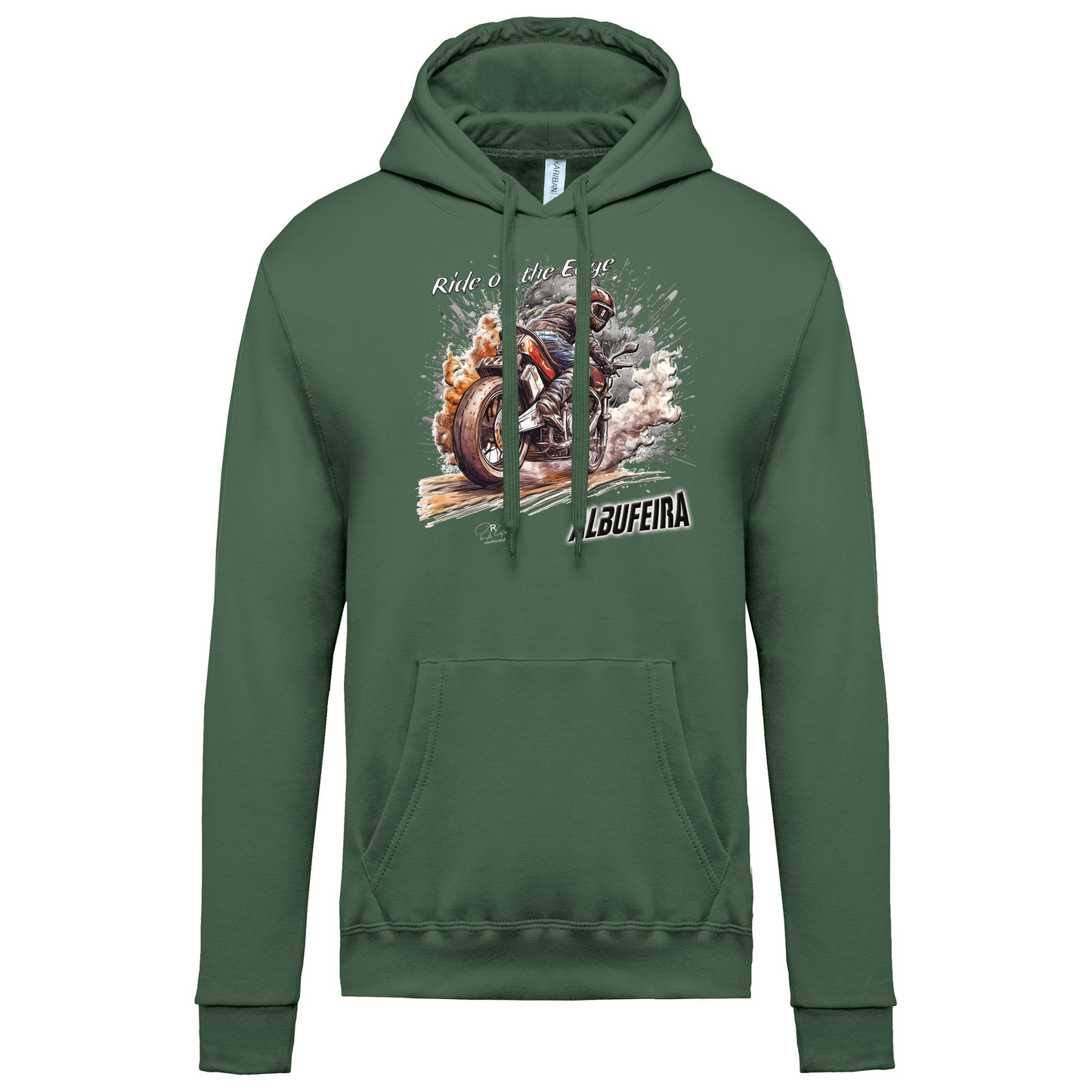 Sweatshirt Kariban com Capuz Ride on the Edge Albufeira