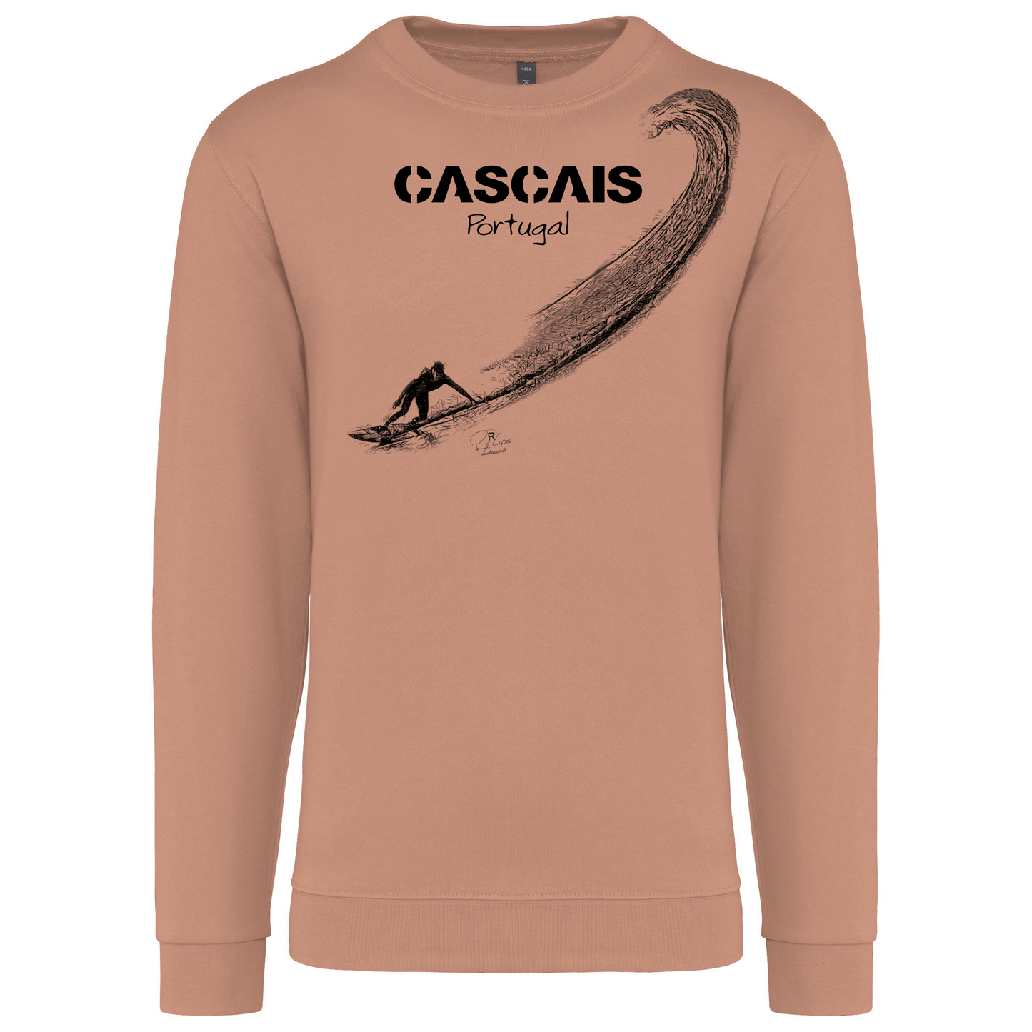 Sweatshirt Kariban sem Capuz Surf Cascais
