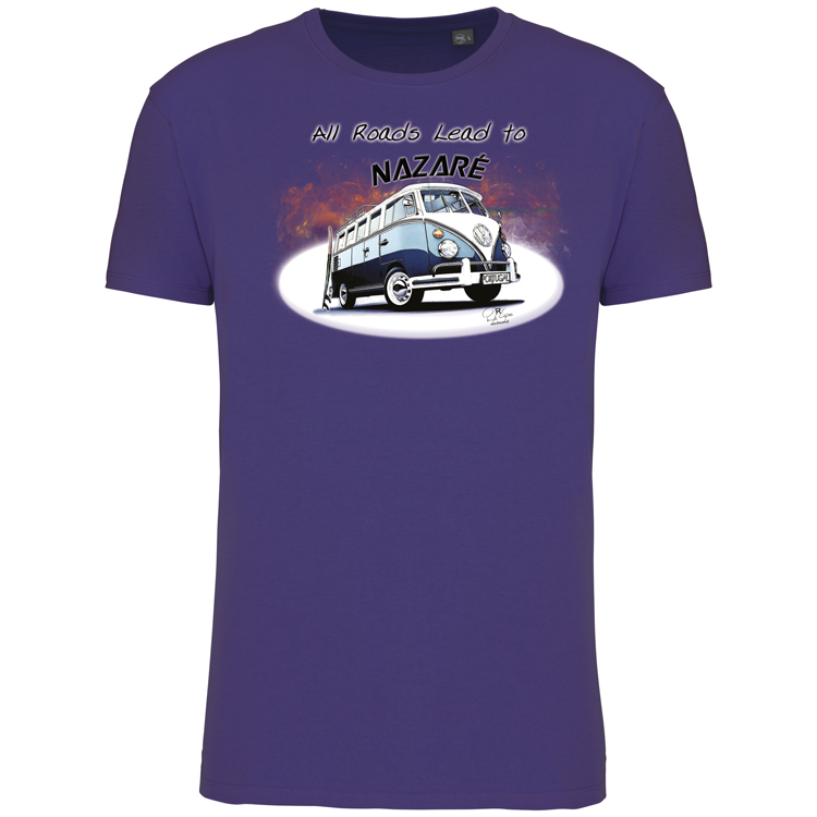T-Shirt Algodão Biológico All Roads Lead to Nazaré