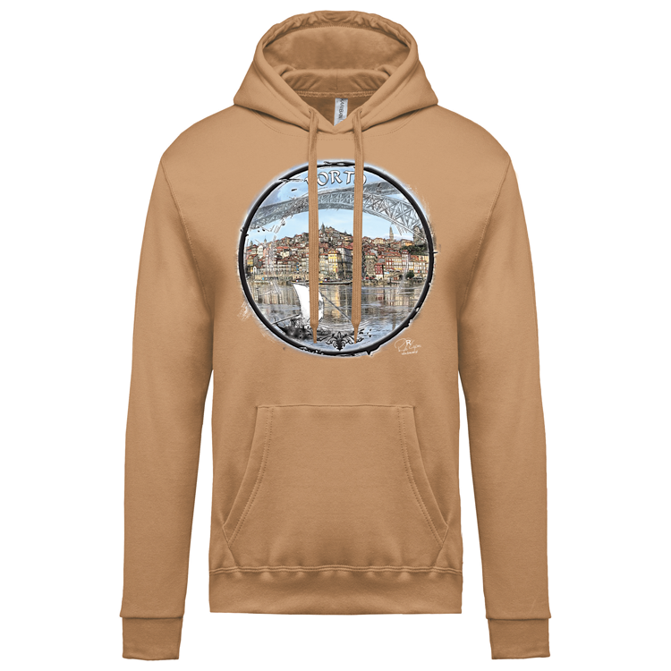 Sweatshirt Kariban com Capuz Selo Porto