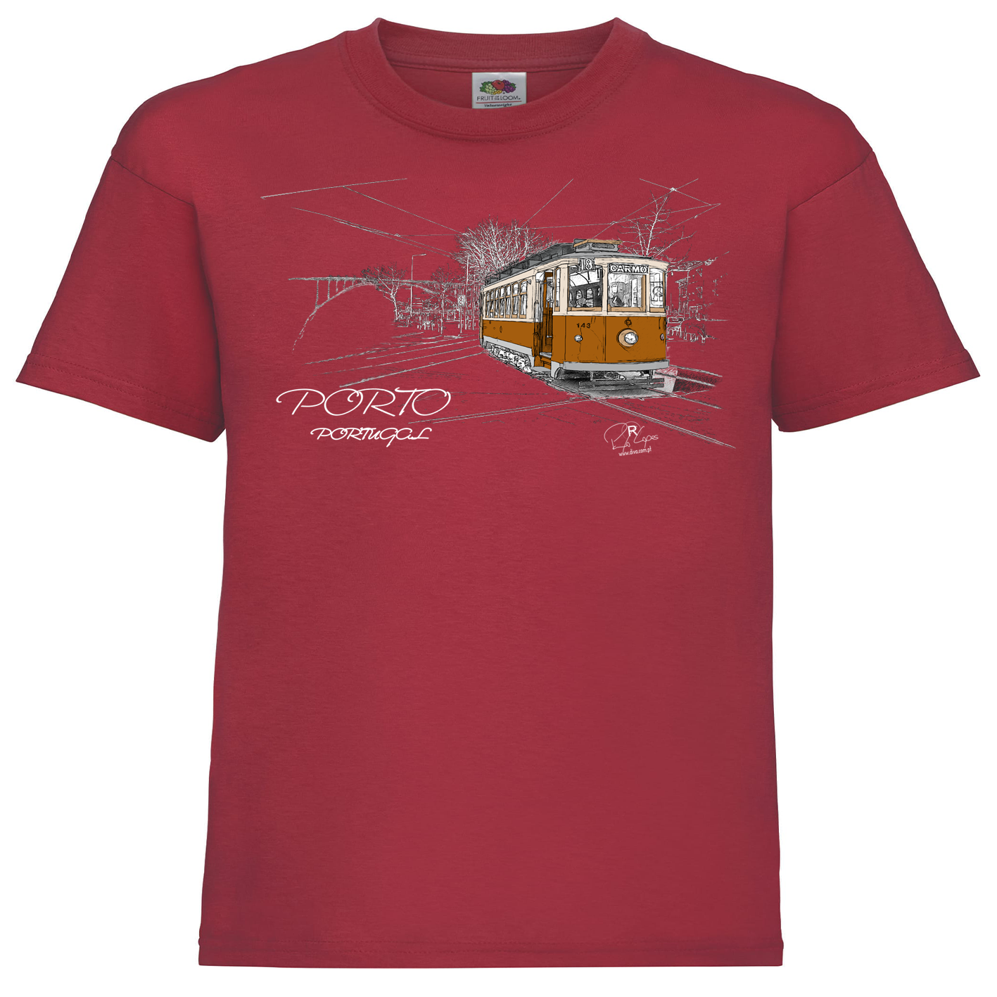T-shirt Fruit of the Loom Kids Carmo