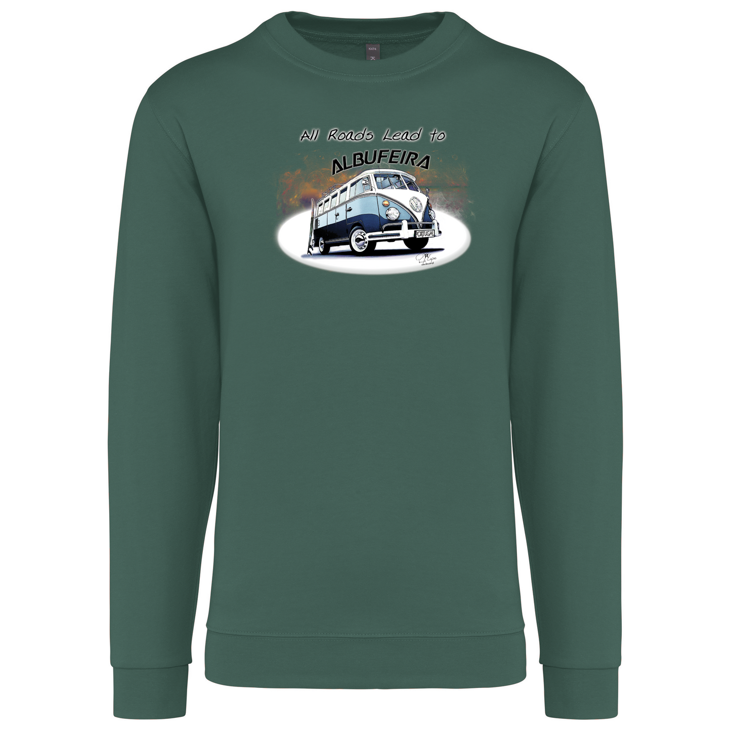 Sweatshirt Kariban sem Capuz All Roads Lead to Albufeira