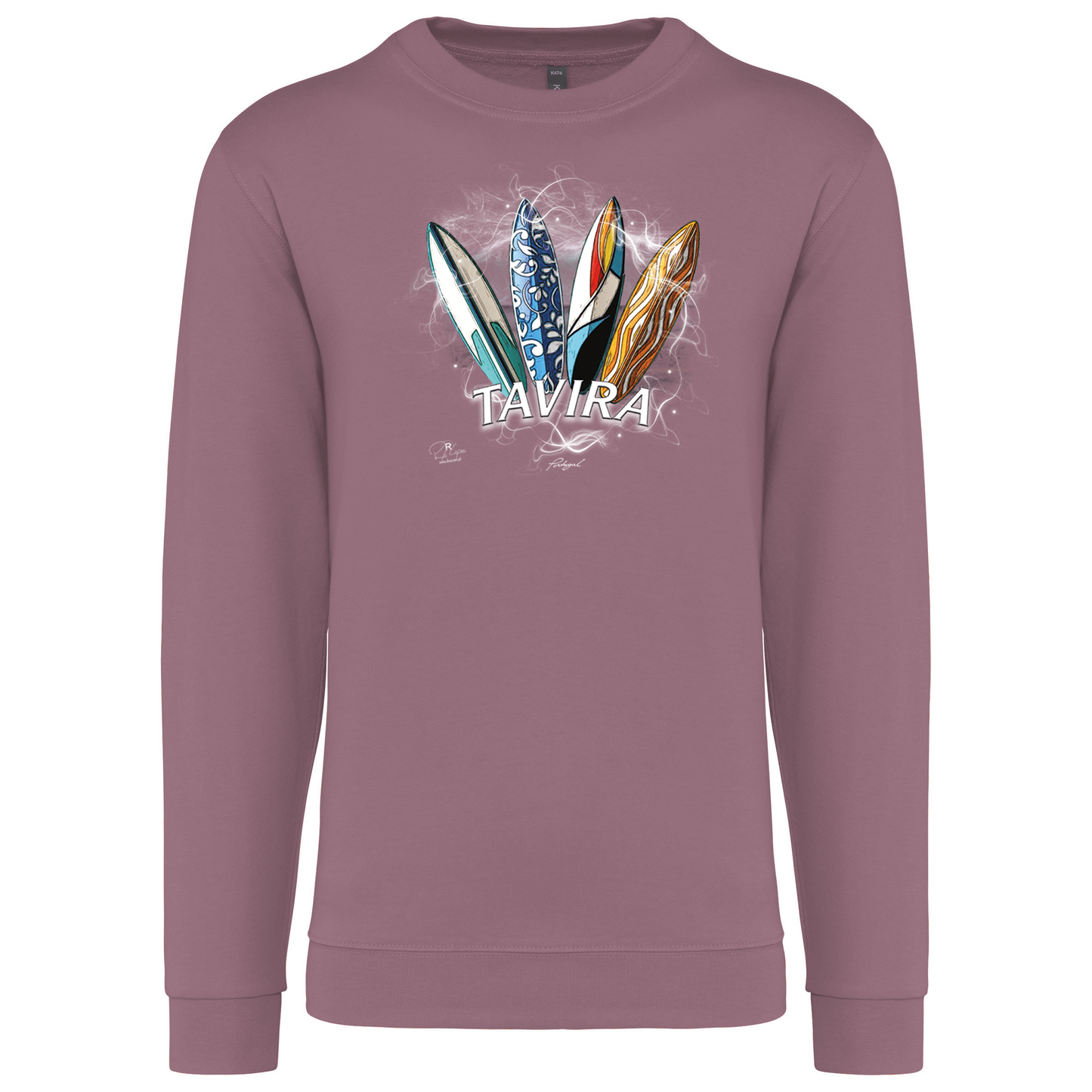 Sweatshirt Kariban sem Capuz Surfboards Tavira