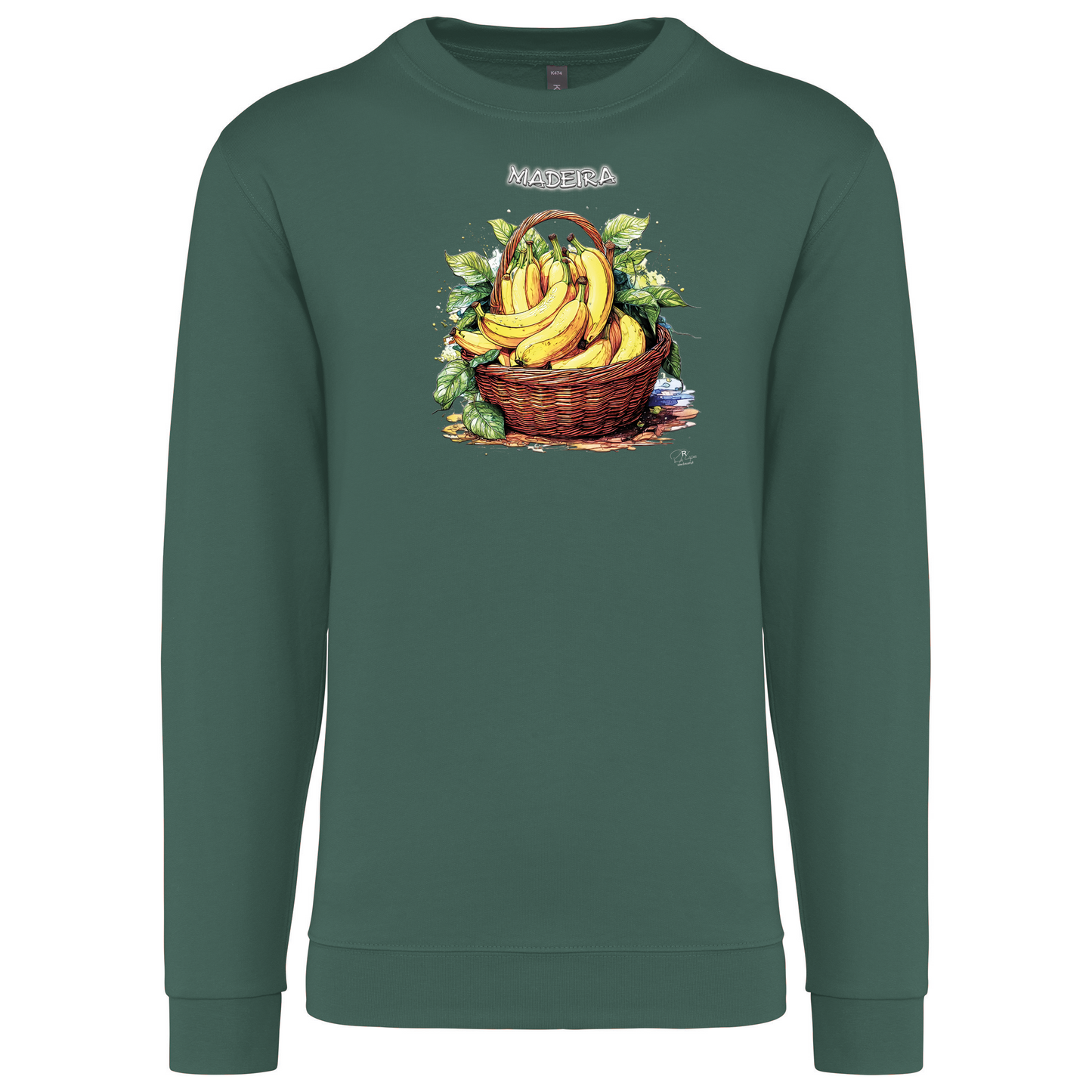 Sweatshirt Kariban sem Capuz Cesto Bananas