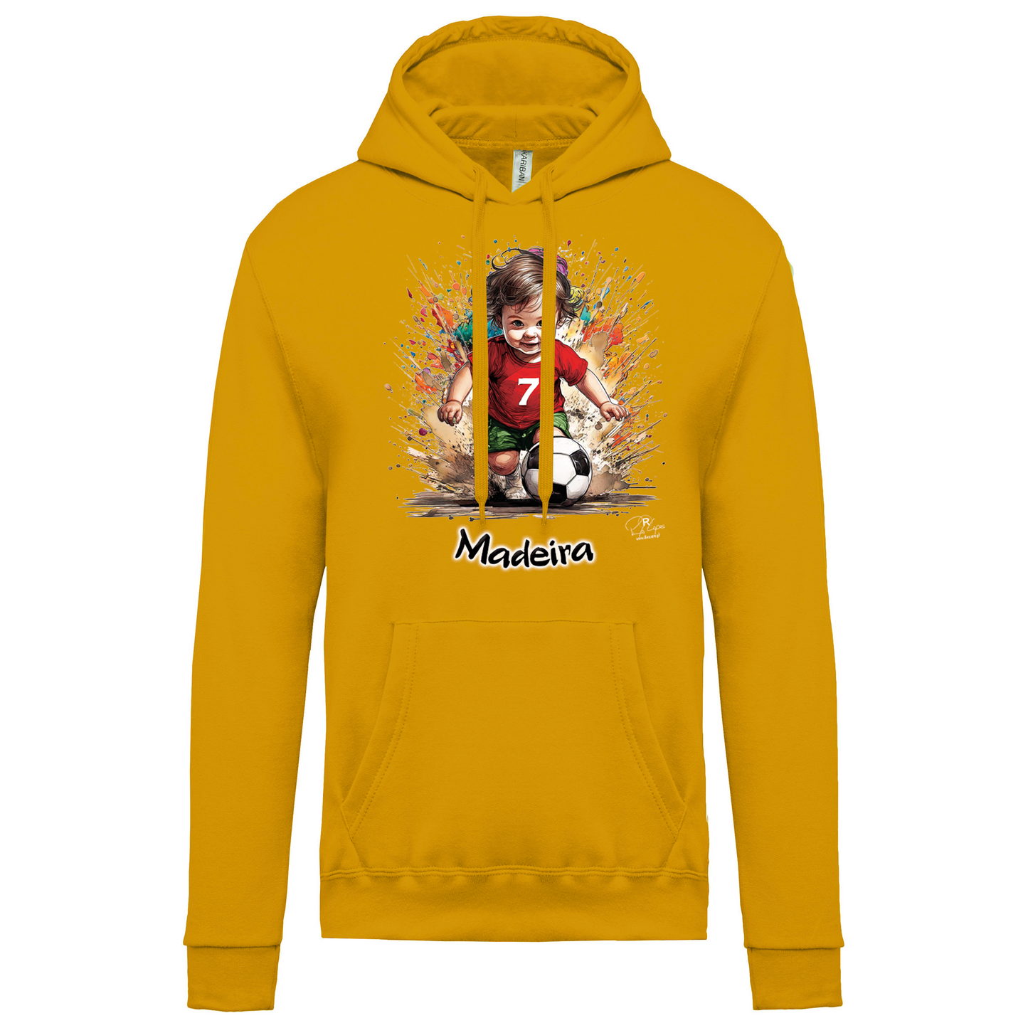 Sweatshirt Kariban com Capuz 7 Madeira