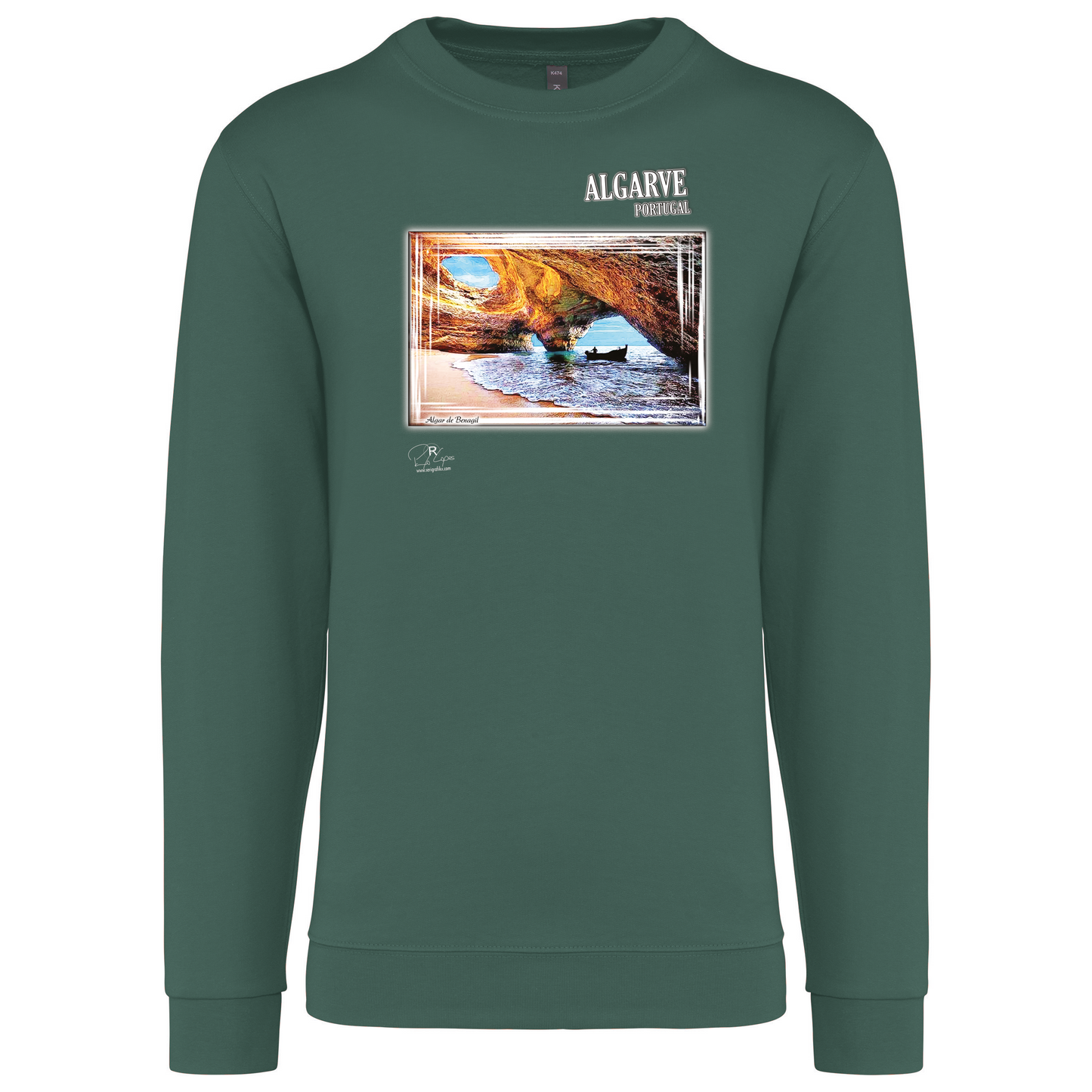 Sweatshirt Kariban sem Capuz Algar de Benagil