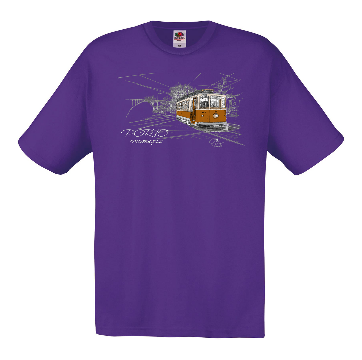 T-shirt Fruit of the Loom, Original 145g, Carmo