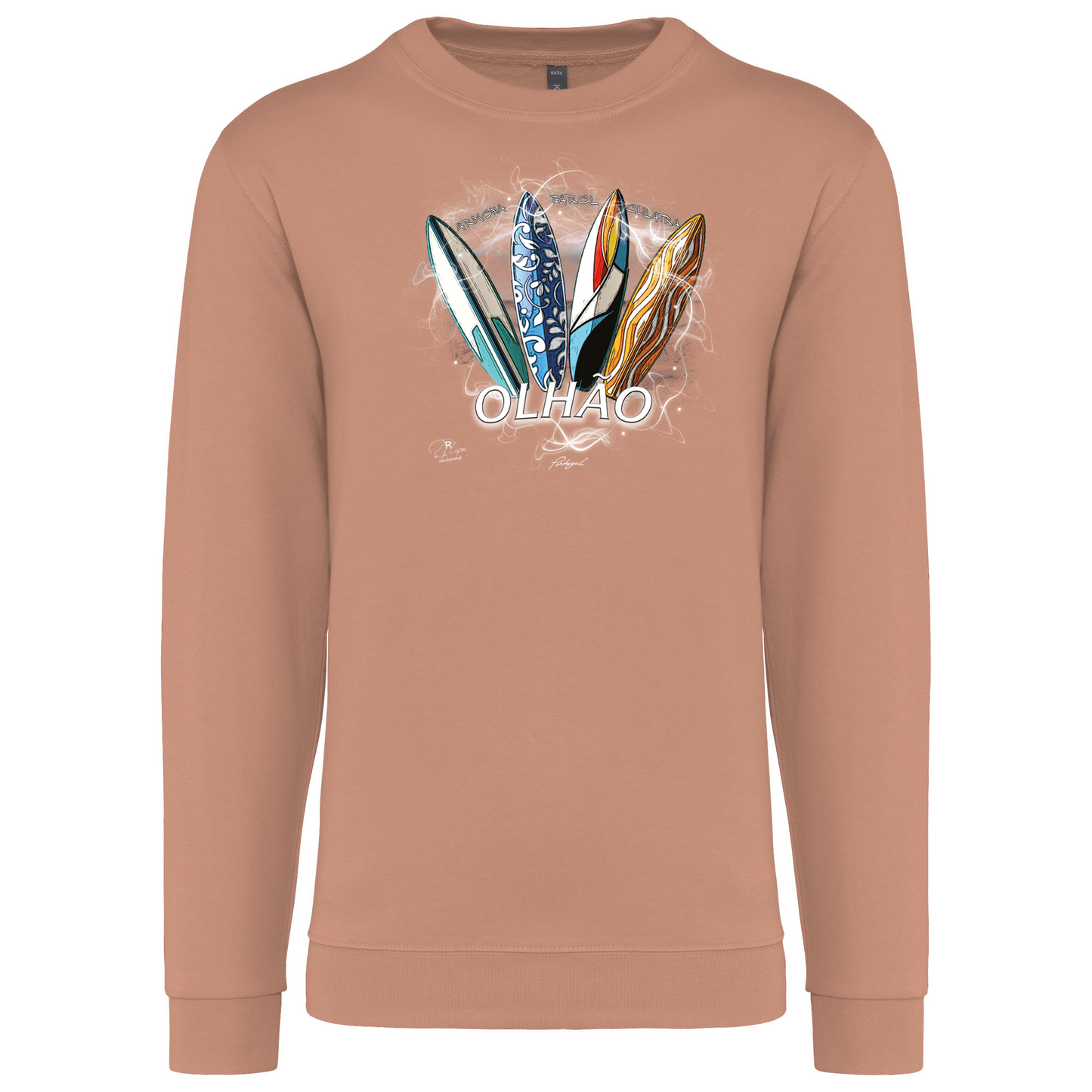 Sweatshirt Kariban sem Capuz Surfboards Olhão
