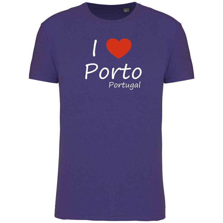 T-Shirt Algodão Biológico I Love Porto