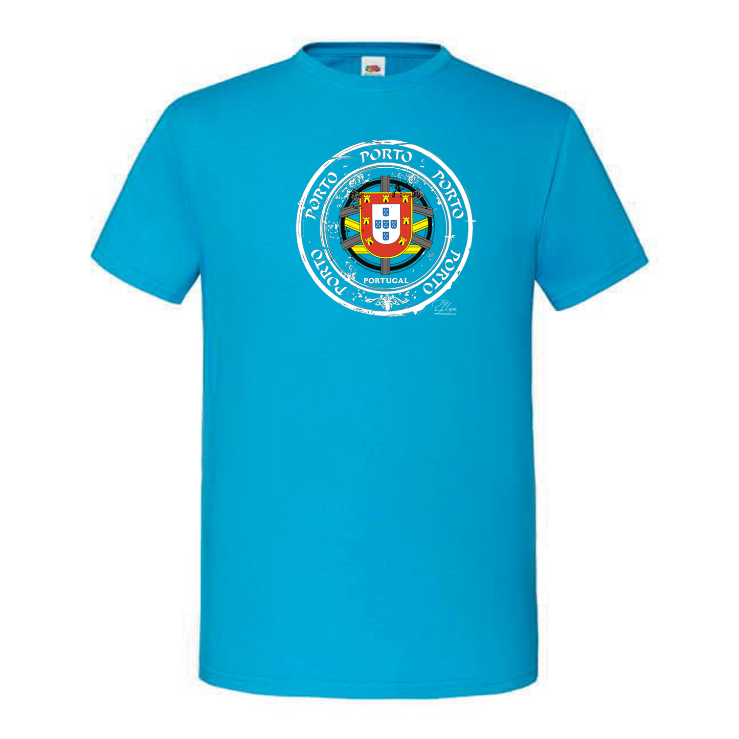 T-shirt Fruit of the Loom, Iconic, 150g, Selo Escudo Porto