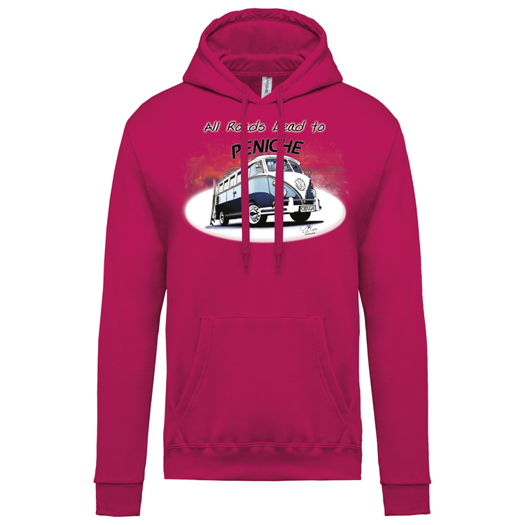 Sweatshirt Kariban com Capuz All Roads Lead to Peniche