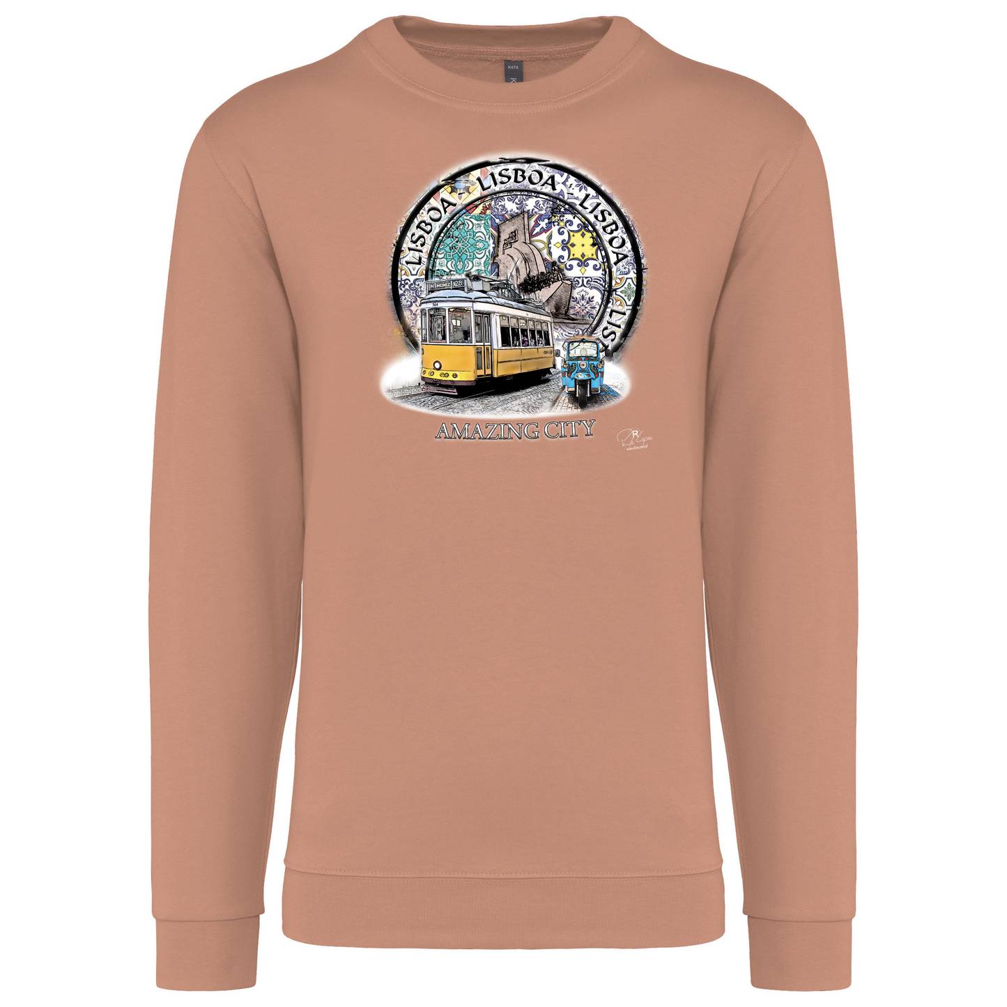 Sweatshirt Kariban sem Capuz Amazing City Lisboa