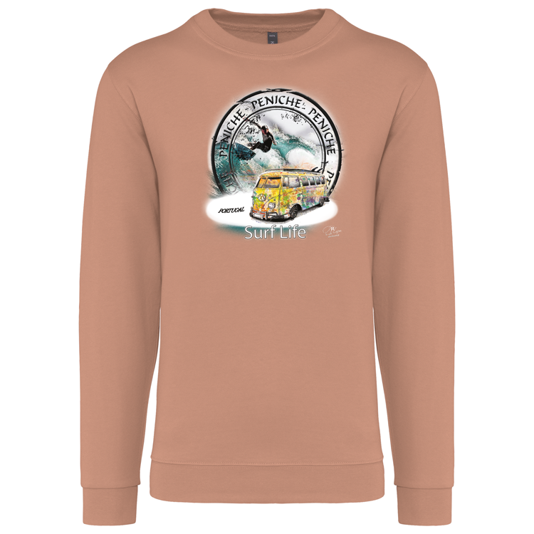 Sweatshirt Kariban sem Capuz Surf Life Peniche