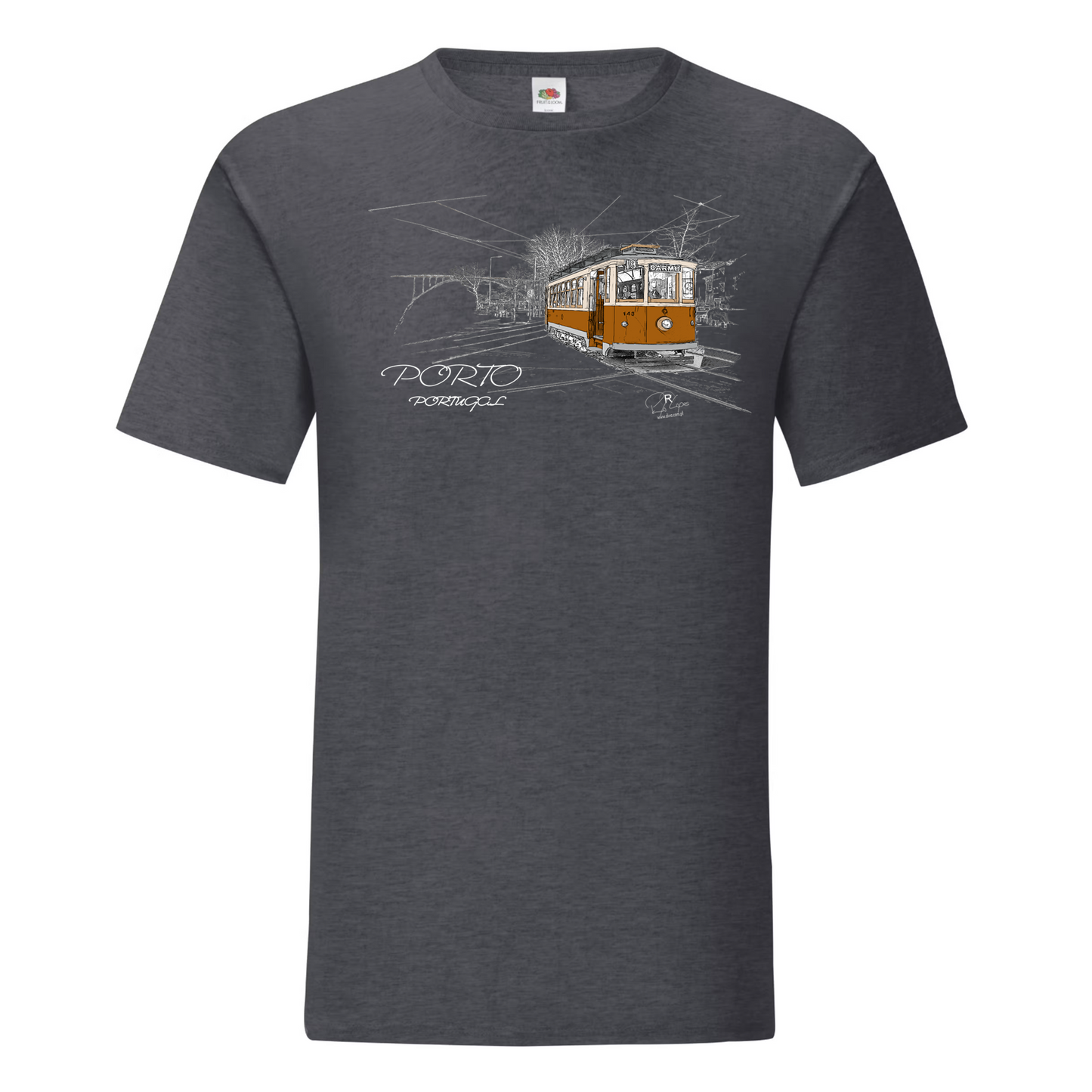 T-shirt Fruit of the Loom, Iconic, 150g, Carmo