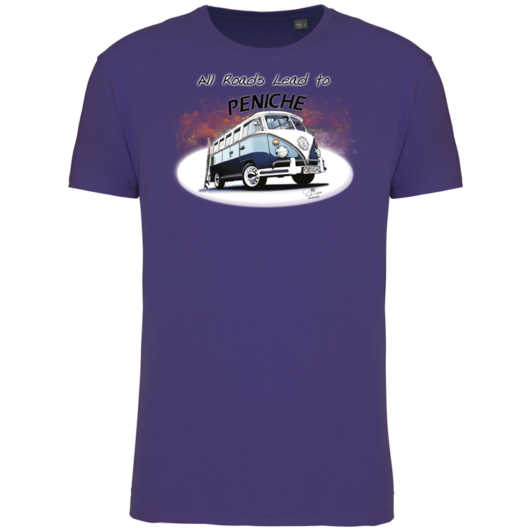 T-Shirt Algodão Biológico All Roads Lead to Peniche